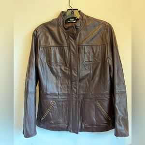 Chico’s Lambskin Leather Jacket
